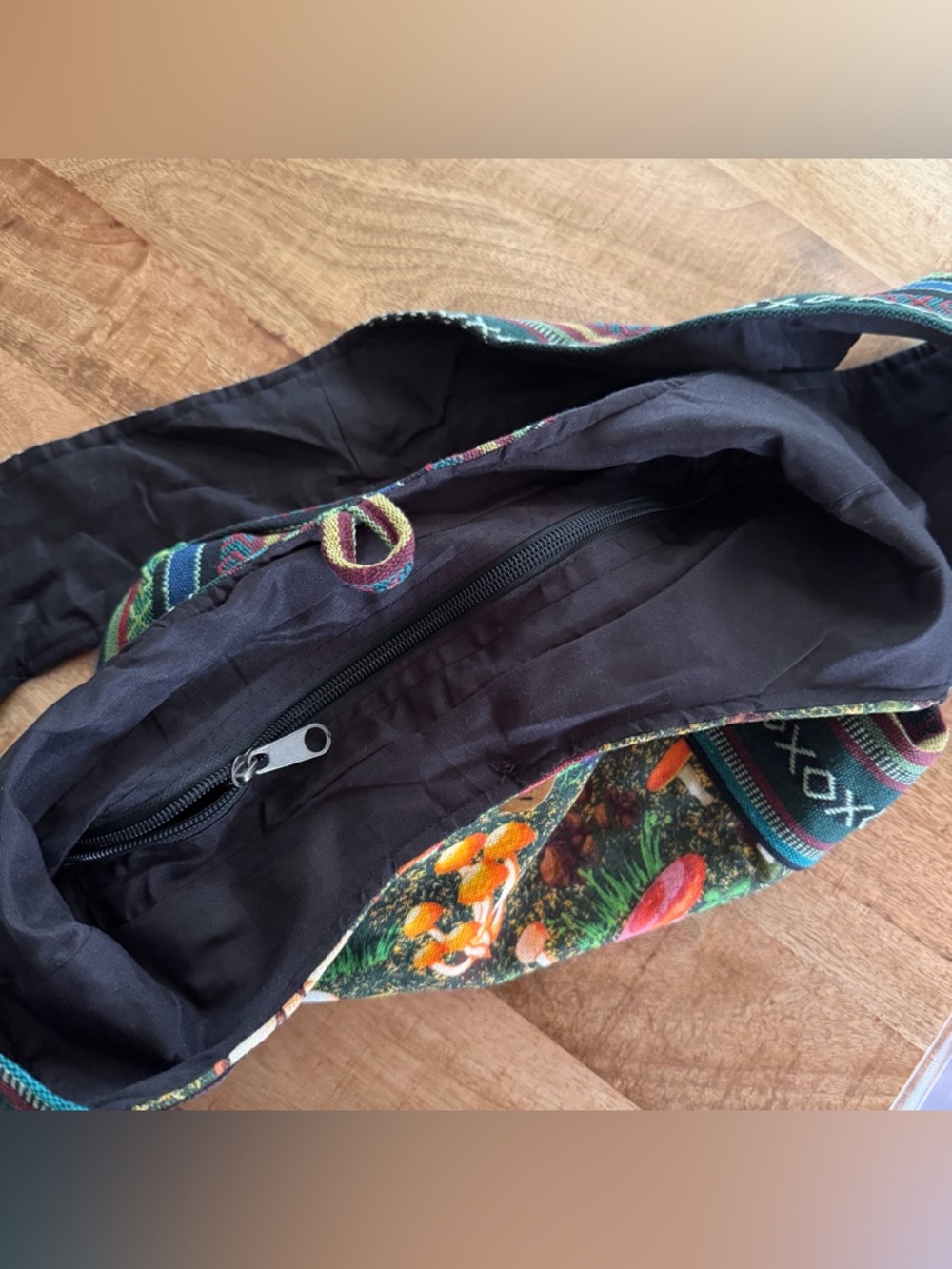 Kathmandu Mushroom Print Crossbody Bag - Picture 8 of 11